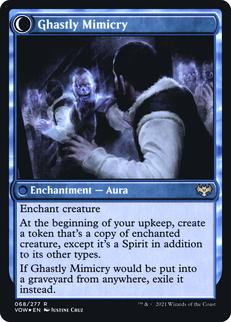 Mirrorhall Mimic (PRE-68S) - Innistrad: Crimson Vow Promos: (Double Faced Transform) Foil