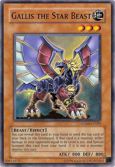 Gallis the Star Beast (GX06-EN001) [Yu-Gi-Oh! GX Tag Force Promotional Cards]