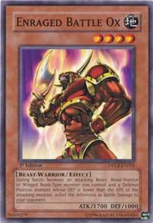 Enraged Battle Ox (DPKB-EN018) - Duelist Pack: Kaiba 1st Edition