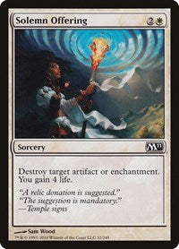 Solemn Offering (32) [Magic 2011 (M11)]