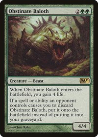 Obstinate Baloth (188) [Magic 2011 (M11)]