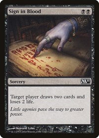 Sign in Blood (117) [Magic 2011 (M11)]