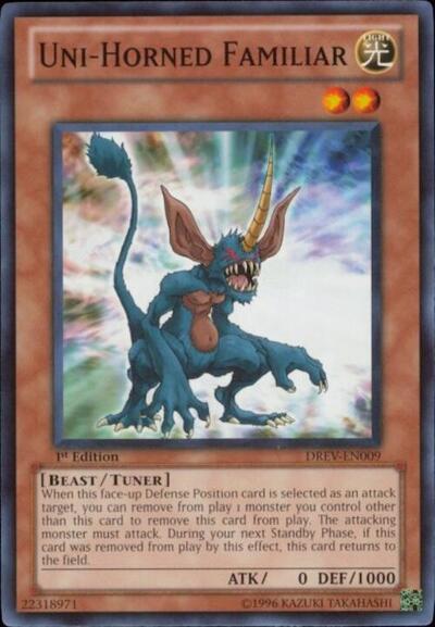 Uni-Horned Familiar (DREV-EN009) [Duelist Revolution]