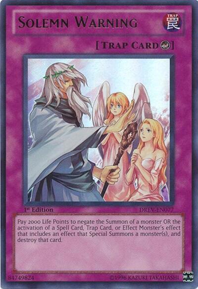 Solemn Warning (DREV-EN077) [Duelist Revolution]