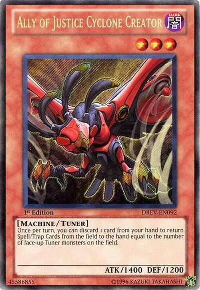 Ally of Justice Cyclone Creator (DREV-EN092) [Duelist Revolution]