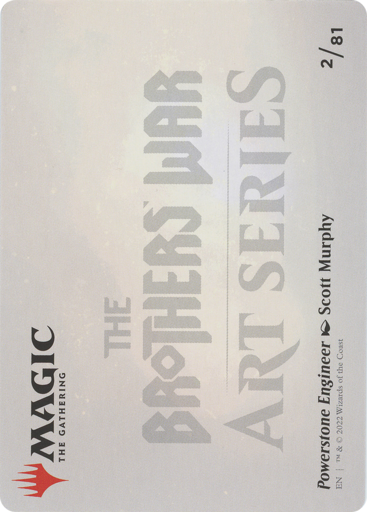 Powerstone Engineer // Powerstone Engineer (ABRO-002) - The Brothers' War Art Series (Borderless)