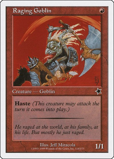 Raging Goblin (114) [Starter 1999]