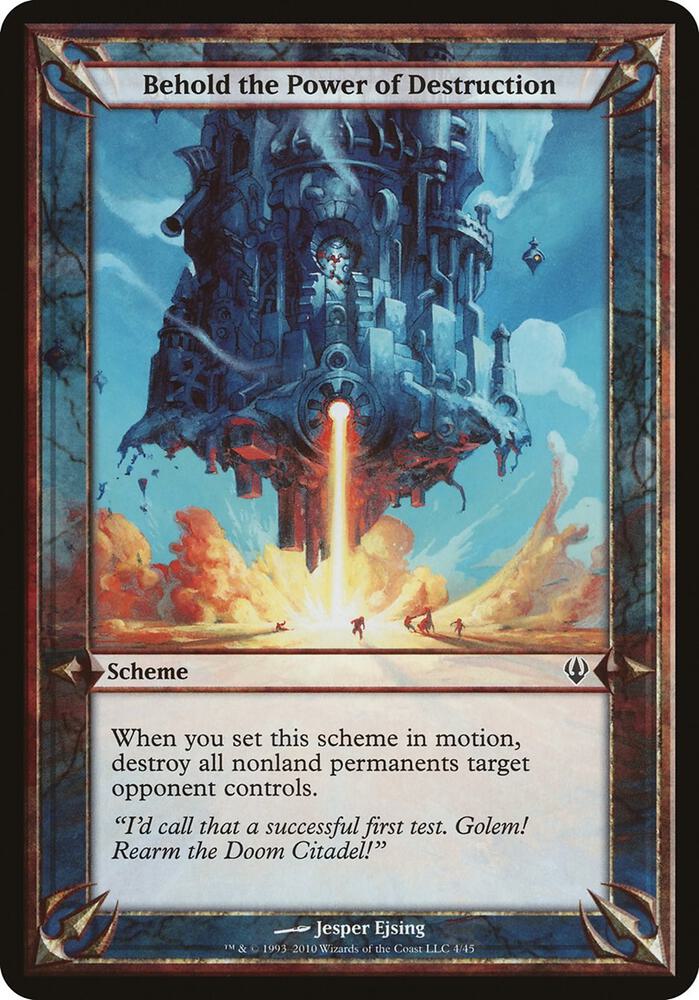 Behold the Power of Destruction (Archenemy) [Oversize Cards]