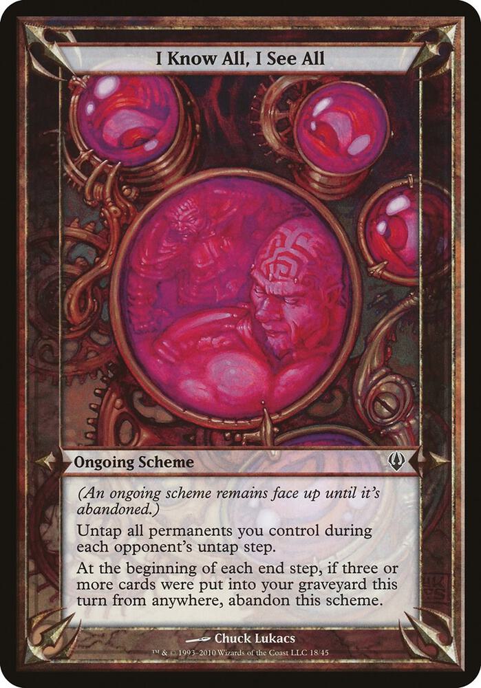 I Know All, I See All (Archenemy) [Oversize Cards]