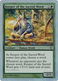 Keeper of the Sacred Word (101) [Unhinged]