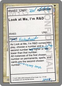 Look at Me, I'm R&D (17) [Unhinged]