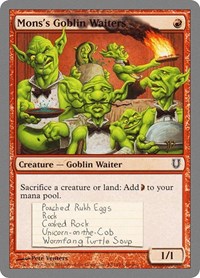 Mons's Goblin Waiters (82) [Unhinged]