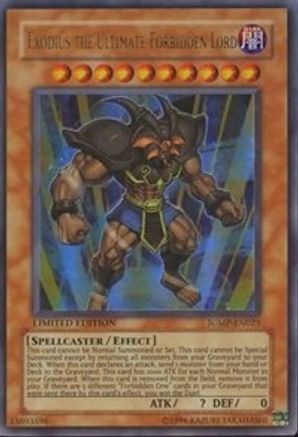 Exodius the Ultimate Forbidden Lord (JUMP-EN025) - Shonen Jump Magazine Promos Limited