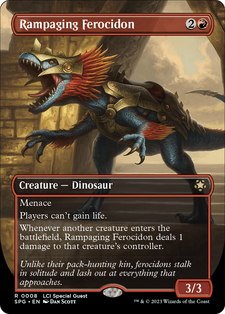 Rampaging Ferocidon (Borderless) (SPG-008) - Special Guests Foil