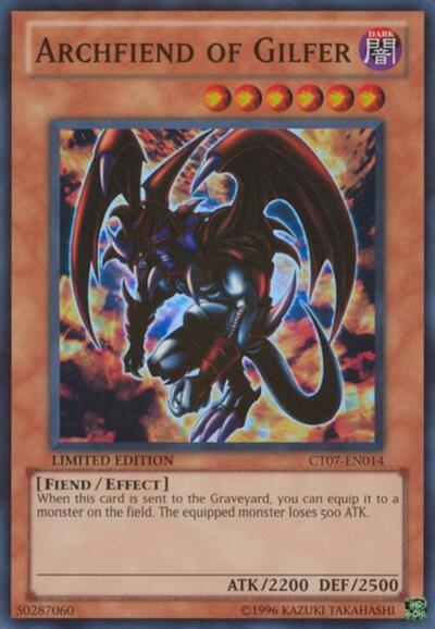 Archfiend of Gilfer (CT07-EN014) [2010 Collectors Tins]