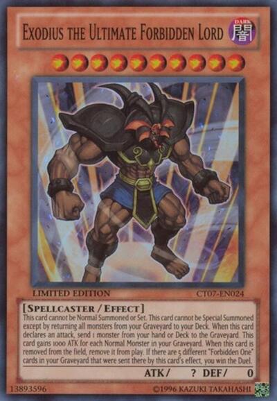 Exodius the Ultimate Forbidden Lord (CT07-EN024) [2010 Collectors Tins]