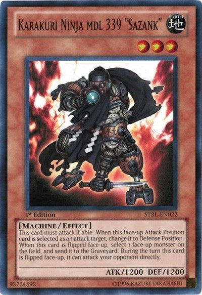 Karakuri Ninja mdl 339 "Sazank" (STBL-EN022) [Starstrike Blast]