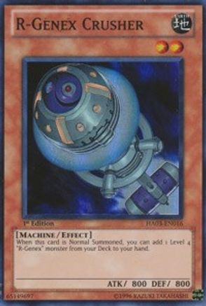 R-Genex Crusher (HA03-EN016) - Hidden Arsenal 3 1st Edition