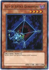 Ally of Justice Quarantine (HA03-EN051) [Hidden Arsenal 3]