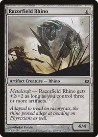 Razorfield Rhino (127) [Mirrodin Besieged]