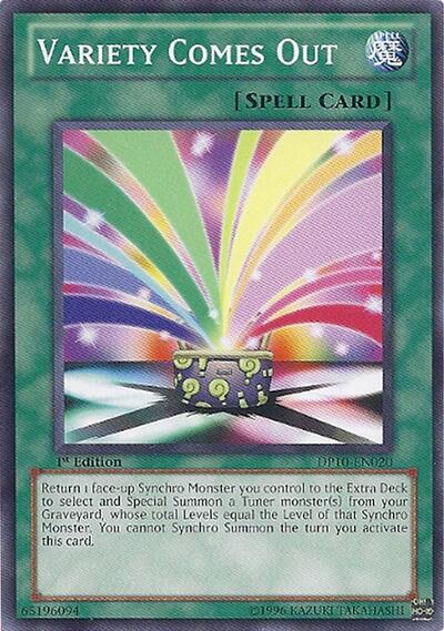 Variety Comes Out (DP10-EN020) [Duelist Pack 10: Yusei 3]