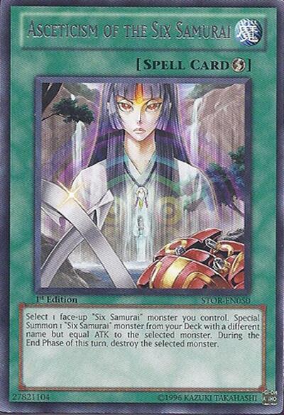 Asceticism of the Six Samurai (STOR-EN050) [Storm of Ragnarok]