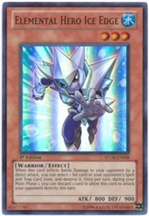 Elemental Hero Ice Edge (STOR-EN098) - Storm of Ragnarok 1st Edition