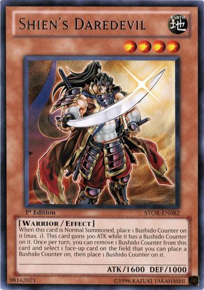 Shien's Daredevil (STOR-EN082) [Storm of Ragnarok]