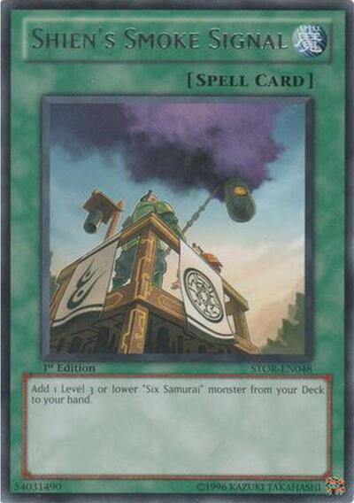 Shien's Smoke Signal (STOR-EN048) [Storm of Ragnarok]