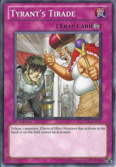 Tyrant's Tirade (STOR-EN078) [Storm of Ragnarok]