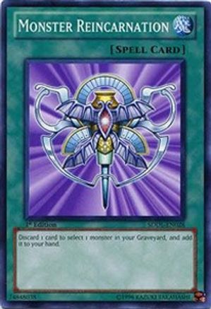 Monster Reincarnation (SDDL-EN028) - Structure Deck: Dragunity Legion 1st Edition