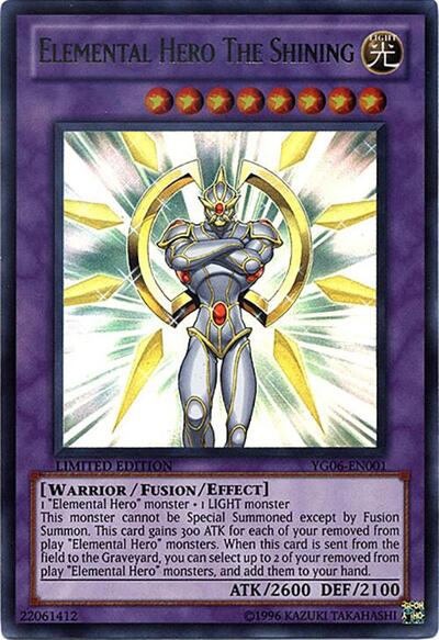 Elemental Hero The Shining (YG06-EN001) [Yu-Gi-Oh! GX Manga Promotional Cards]