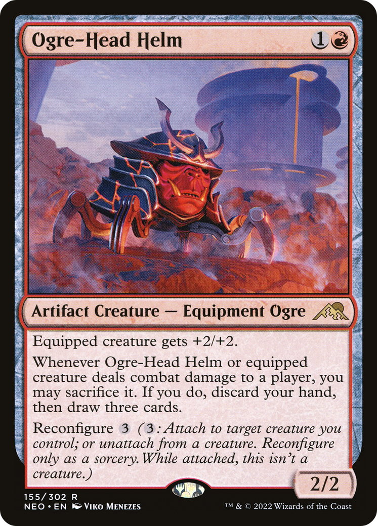 Ogre-Head Helm (NEO-155) - Kamigawa: Neon Dynasty