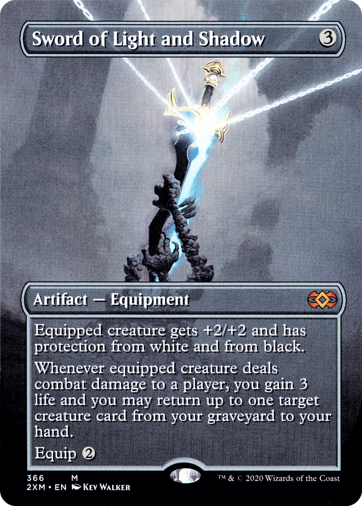 Sword of Light and Shadow (Borderless) (2XM-366) - Double Masters Foil
