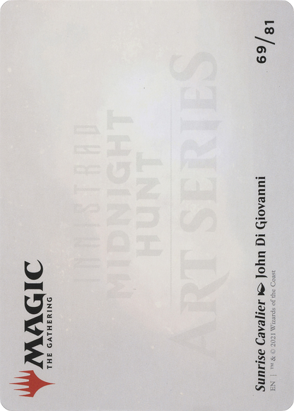 Sunrise Cavalier // Sunrise Cavalier (AMID-069) - Midnight Hunt Art Series (Borderless) Foil