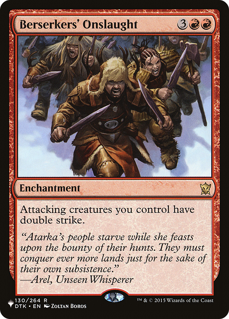 Berserkers' Onslaught (LIST-130/264) - The List