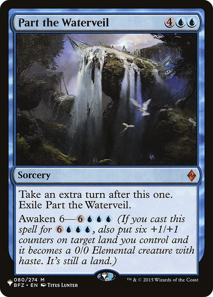 Part the Waterveil (LIST-080/274) - The List