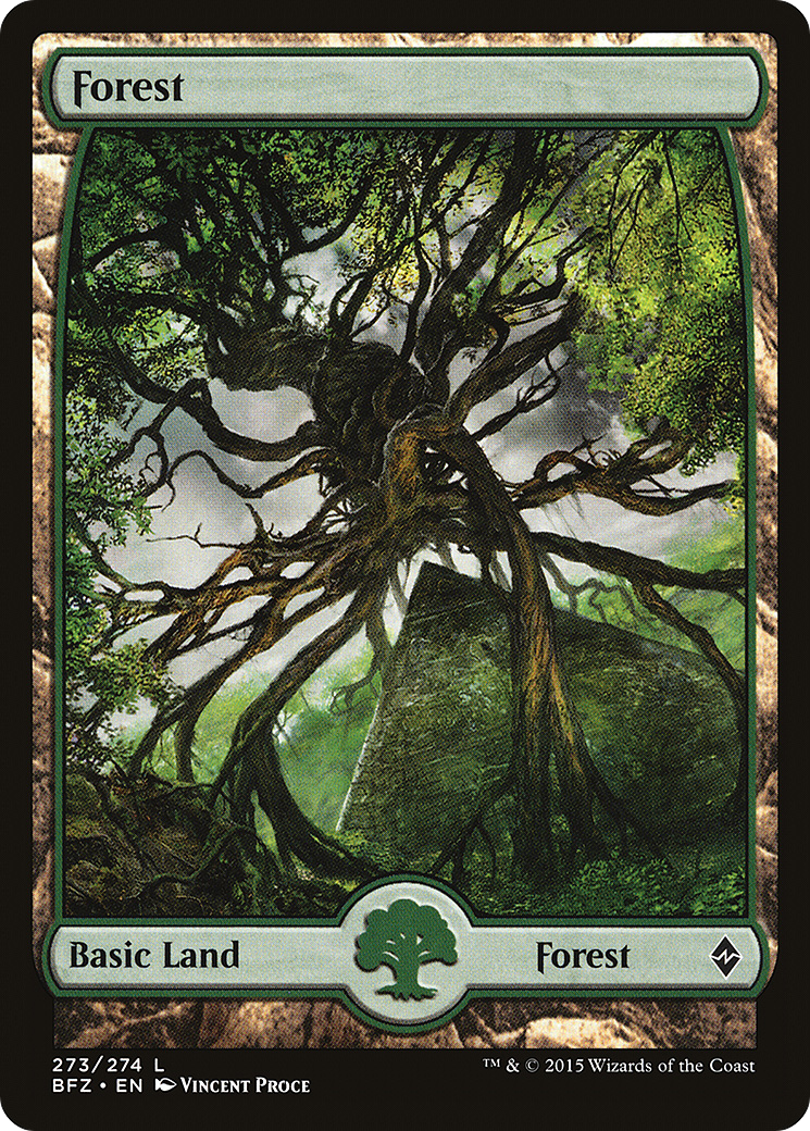Forest (273) - Full Art (BFZ-273) - Battle for Zendikar