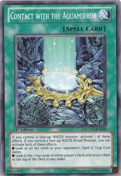 Contact with the Aquamirror (EXVC-EN059) [Extreme Victory]