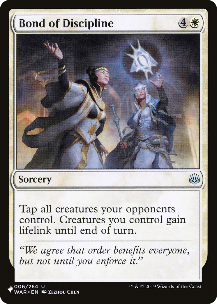 Bond of Discipline (LIST-006/264) - The List
