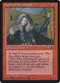 Agent of Stromgald (Woman Holding Staff) (95) [Alliances]