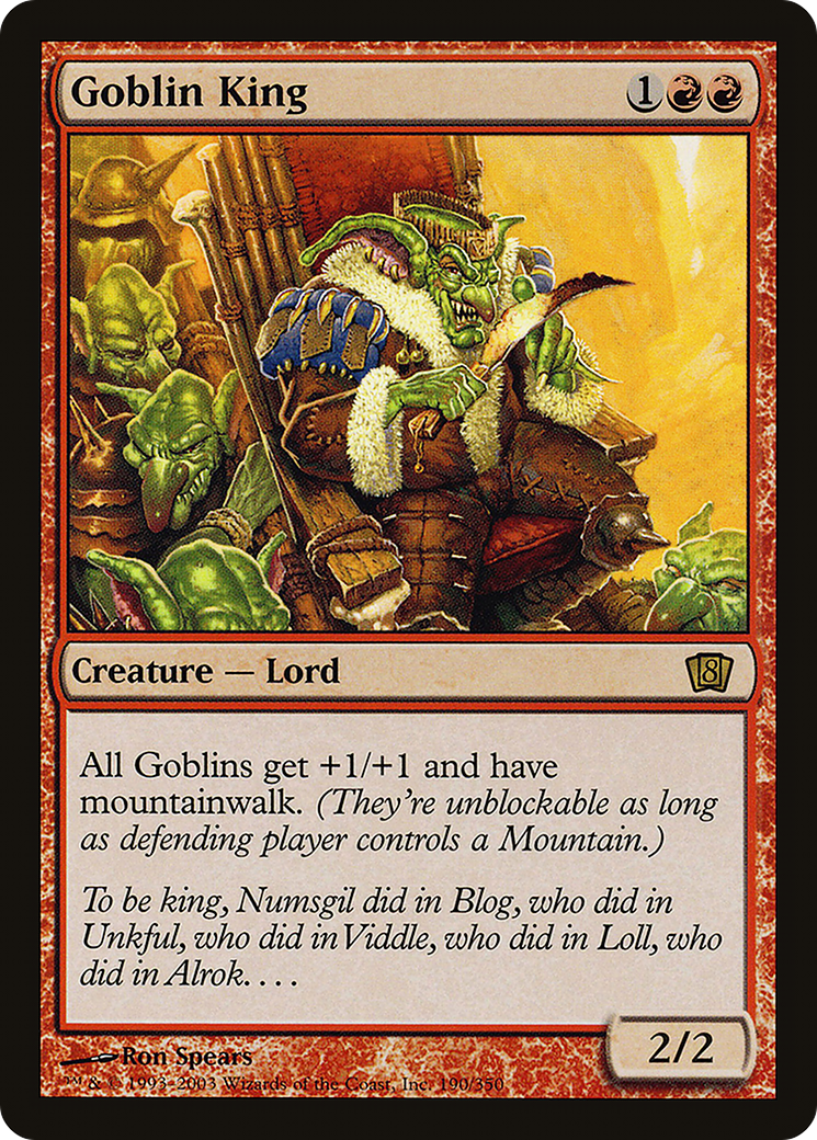 Goblin King (8ED-190★) - 8th Edition Foil