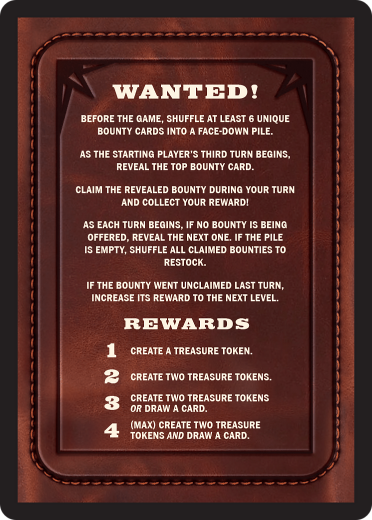 Bounty: Gorra Tash and Silas // Wanted! (TOTC-032) - Outlaws of Thunder Junction Commander Tokens