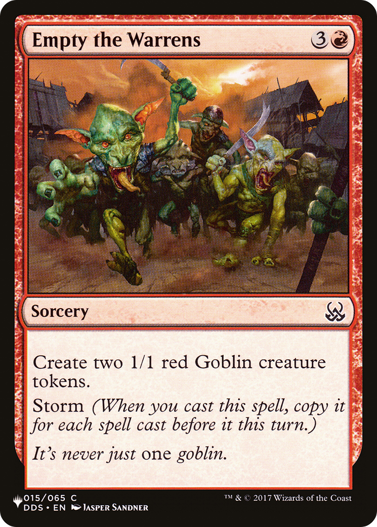 Empty the Warrens (LIST-015/065) - The List
