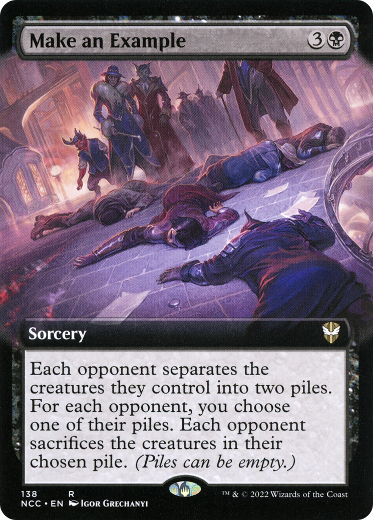 Make an Example (Extended Art) (NCC-138) - New Capenna Commander: (Extended Art)