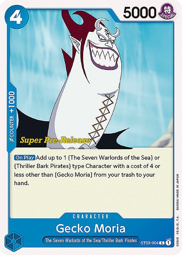 Gecko Moria (ST03-004) [Super Pre-Release Starter Deck 3: The Seven Warlords of the Sea]