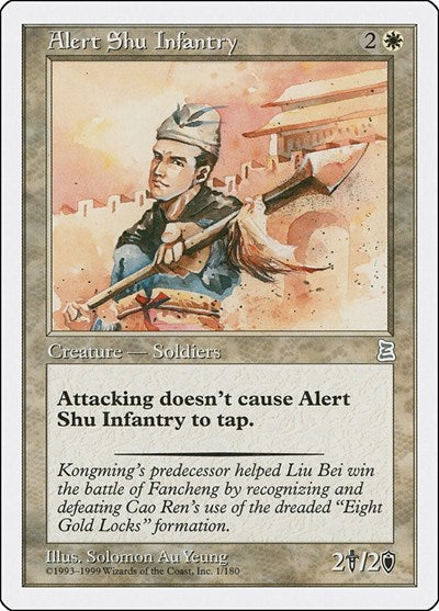 Alert Shu Infantry (1) [Portal Three Kingdoms]