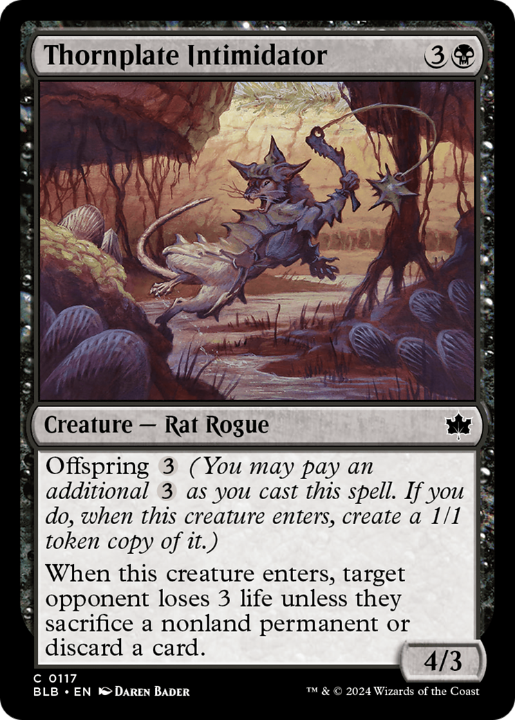 Thornplate Intimidator (BLB-117) - Bloomburrow