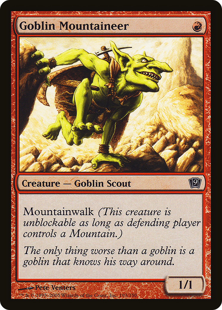 Goblin Mountaineer (9ED-193★) - 9th Edition
