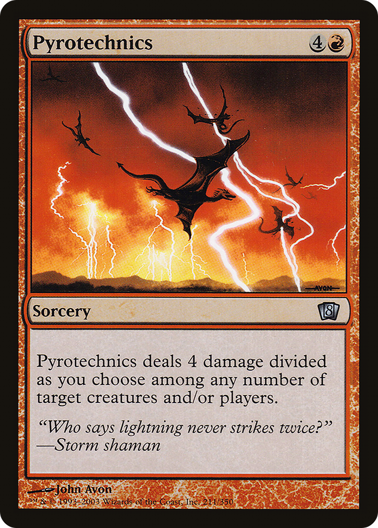 Pyrotechnics (8ED-211★) - 8th Edition Foil